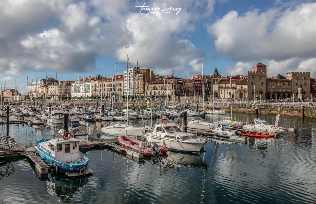 Duplex 21, Alojamiento Cerca De La Playa Con Wifi Gijon Luaran gambar